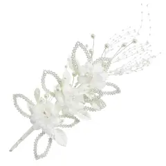 Vintage Bridal Cascade Flower Spray Ivory