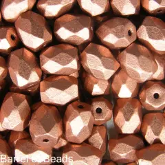 Baros Par Puca&reg;, Czech glass bead, Copper Gold Matte, 10 grams