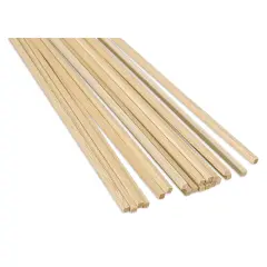 Bud Nosen Balsa Wood Sticks - 1/4" x 1/4" x 36", Pkg of 20