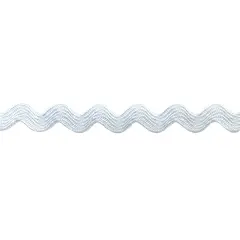 Belagio Small Ric Rac Trim, 0.375" Wide, 25 Yards, White