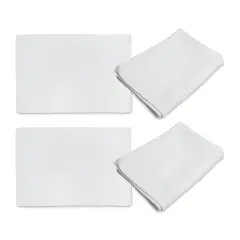 Craft Express Sublimation Printing Towels - Waffle Kitchen Towel, 16" x 24", Pkg of 4