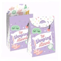 Big Dot of Happiness Pajama Slumber Party - Girls Sleepover Birthday Gift Favor Bags - Party Goodie Boxes - Set of 12