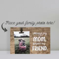 Decorative Wood Clip Frame: Mom