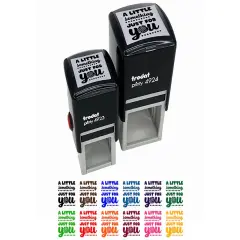 Fun and Blocky A Little Something Just For You with Rose Self-Inking Rubber Stamp Ink Stamper Fuchsia