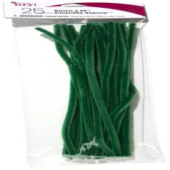 CousinDIY Chenille Stems 6mmx12" 25/Pkg-Moss Green