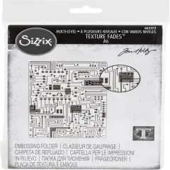 Sizzix 3D Textured Impressions Embossing Folder By Tim Holtz-Circuit