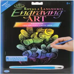 Royal & Langnickel(R) Rainbow Foil Engraving Art Kit 8"X10"