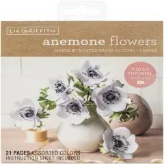 Lia Griffith Paper Stack 6"X6.5" 24/Pkg-Anemones
