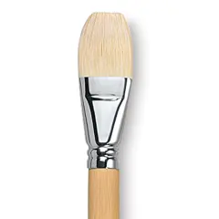 Escoda Clasico Chungking White Bristle Brush - Bright, Extra Long Handle, Size 30