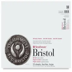 Strathmore Bristol Pad - 14" x 17", 2-ply, Plate, 15 Sheets