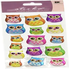 Sticko Hooters Owl Dimensional Prizm Stickers