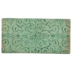 20"x39" Anti-Fatigue Embossed Floor Mat (RUSTIC MEDALLION) Green