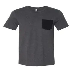 BELLA + CANVAS&reg; Jersey Pocket Crewneck Short Sleeve Tee - 3021 Dark grey heather