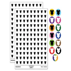 Baby Outfit 200+ 0.50" Round Stickers Rainbow