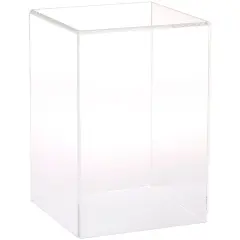 Plymor Clear Acrylic Display Case with No Base, 6" W x 6" D x 9" H