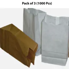 Paper Bag 500CT White-2 (Multi Pack) | Unveiling the Art of Elegant Carrying | RAHEEV&reg;