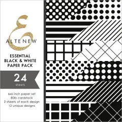 Essential Black & White 6x6 Paper Pack