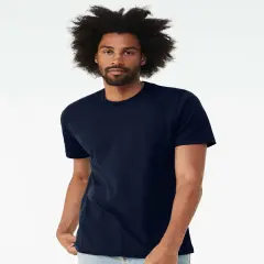 BELLA + CANVAS&reg; CVC Crewneck Short Sleeve Jersey Tee Solid navy blend