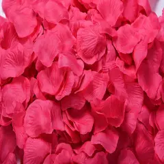 1000 Pcs Rose Petal Wedding Party Decorations Hot pink
