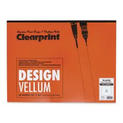 Clearprint 1000H Drafting Vellum Pad - 18" x 24", 50 Sheets