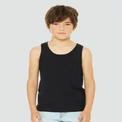 BELLA + CANVAS&reg; Youth Jersey Crew Neck Tank Top - 3480Y Navy