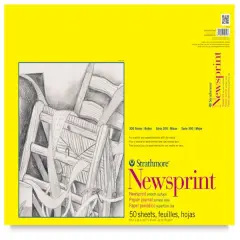 Strathmore 300 Series Newsprint Pad - Smooth, 50 Sheets, 18" x 24"