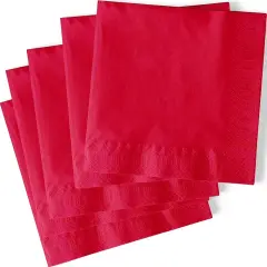 Ruby Red Solid Luncheon Napkins, 20ct