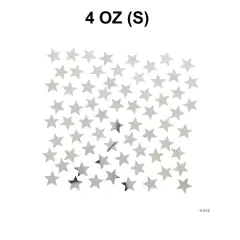 Silver Foil Star-Shaped Confetti