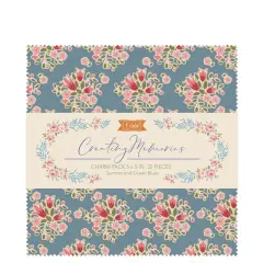 Tilda Fabrics Creating Memories Summer Charm Pack - 32 Pieces - 5" x 5" - 100% Cotton