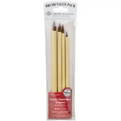 Royal & Langnickel(R) Bamboo Hair Brush Value Pack 4/Pkg