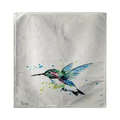 Betsy Drake Green Hummingbird Beach Towel