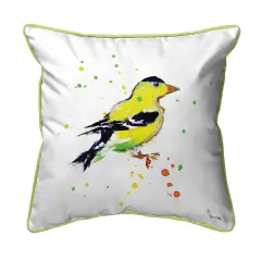 Betsy Drake Betsy's Goldfinch Extra Large Pillow 22 X 22
