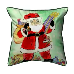 Betsy Drake Santa Claus Extra Large 22 X 22 Indoor / Outdoor Pillow