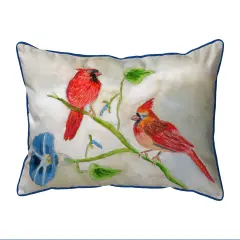 Betsy Drake Betsy's Cardinals Extra Large 20 X 24 Indoor / Outdoor Pillow
