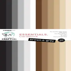 Studio Light Essentials Paper Pad 11.8"X5.9"-Nr. 135, Brown & Grey