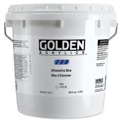 Golden Heavy Body Artist Acrylic - Ultramarine Blue, 128 oz Jar