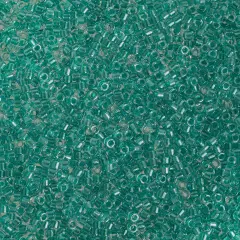 Miyuki Delica 50g Sparkle Lined Glass Beads, 11/0 Aqua Green (DB0904)