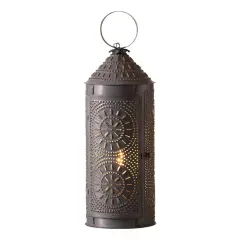 Irvins Country Tinware 18-Inch Chimney Lantern in Kettle Black