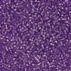 Miyuki Delica 50g Silver Lined Glass Beads, 11/0 Purple (DB1347)