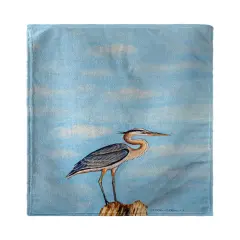 Betsy Drake Blue Heron on Stump Kitchen Towel