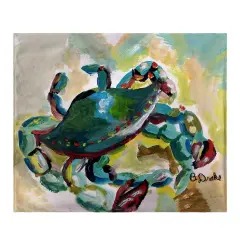 Betsy Drake Colorful Crab Throw Multicolor
