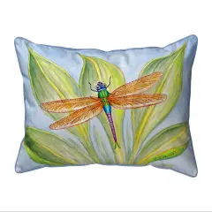 Betsy Drake Dragonfly Extra Large 20 X 24 Indoor / Outdoor Pillow