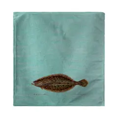 Betsy Drake Flounder on Teal Beach Towel