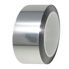 Decorative Metalized Tape for Walls and DIY Art Projects. Silver, 1/4"