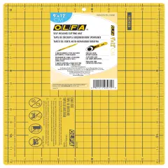 OLFA Double-Sided Self-Healing Cutting Mat 9"X12"-Yellow
