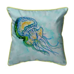 Betsy Drake Jellyfish Extra Large 22 X 22 Indoor / Outdoor Pillow