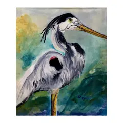 Betsy Drake Betsy's Blue Heron Throw Multicolor