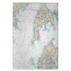 Betsy Drake Kent Island, MD Nautical Map Guest Towel