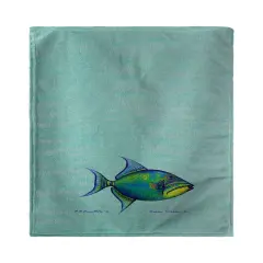 Betsy Drake Trigger Fish - Teal Beach Towel