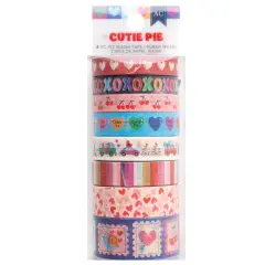 American Crafts Cutie Pie Washi Tape 8/Pkg-Iridescent Foil